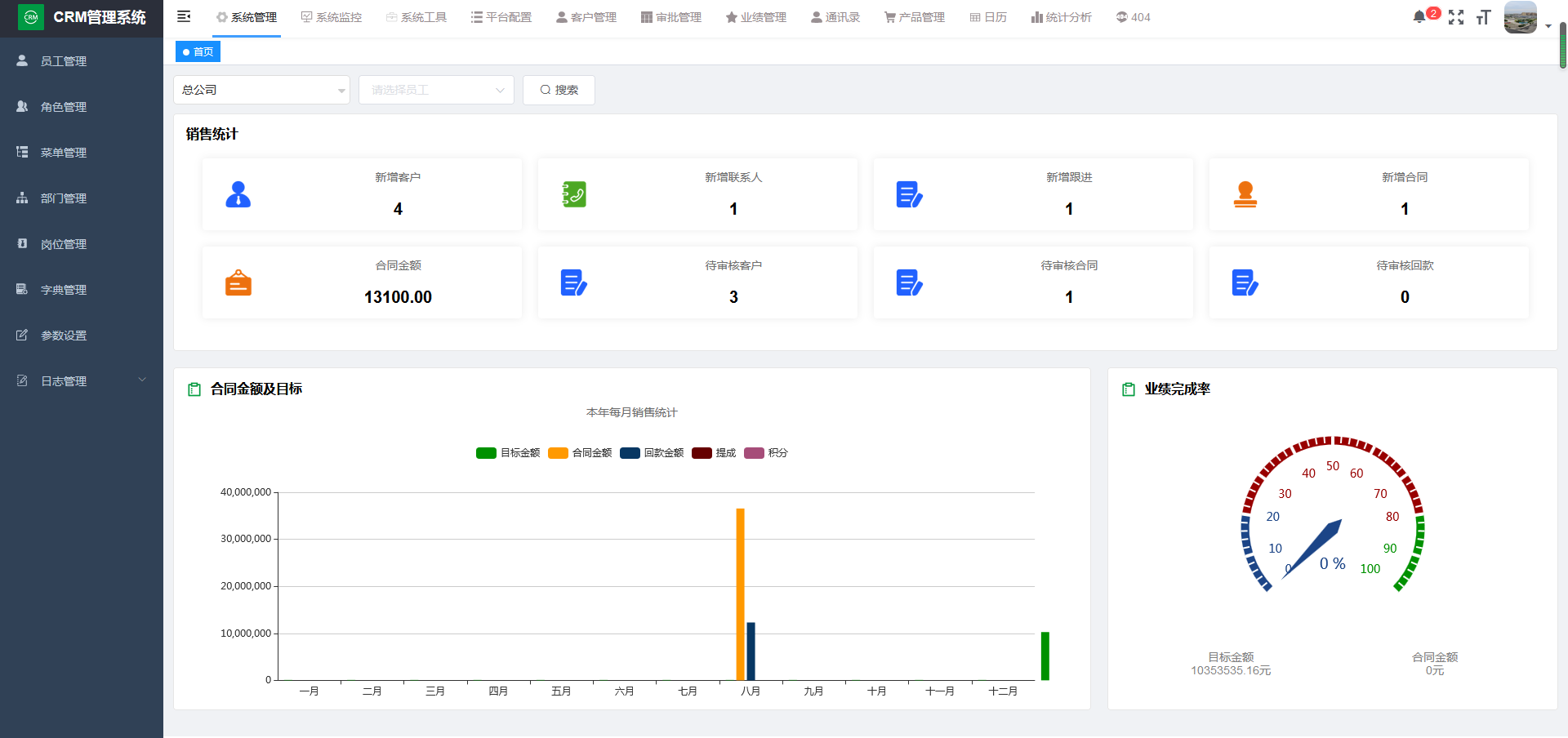 Java客户管理CRM源码带手机端和小程序 